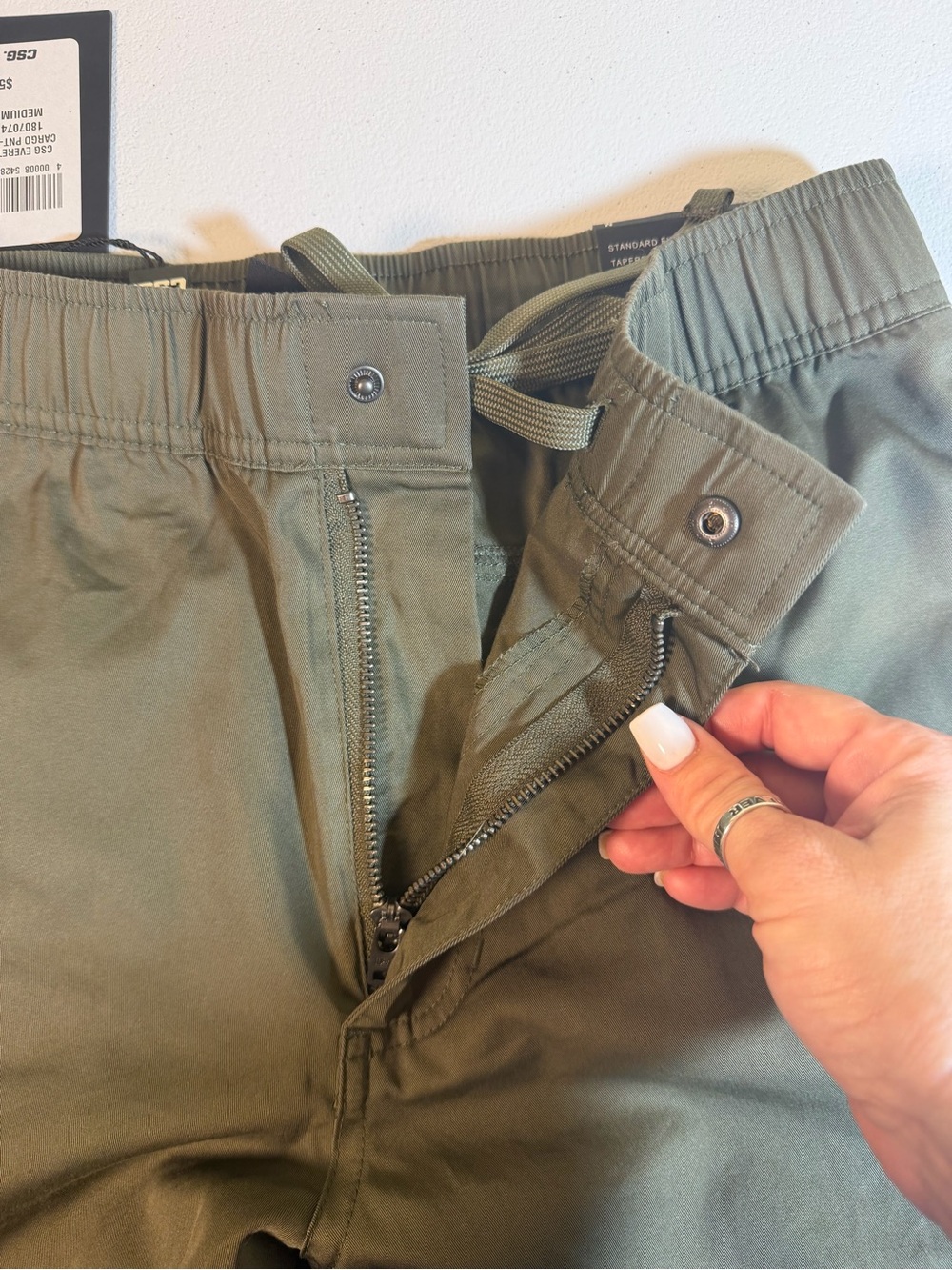 CSG Everett Cargo Pants Olive Green Medium NWT Utility Jogger Tactical Medium - Picture 8 of 12